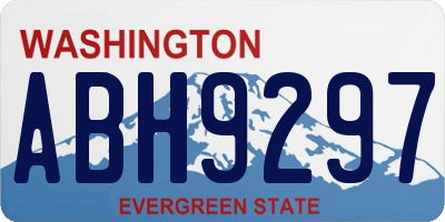 WA license plate ABH9297