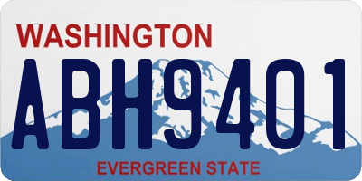 WA license plate ABH9401