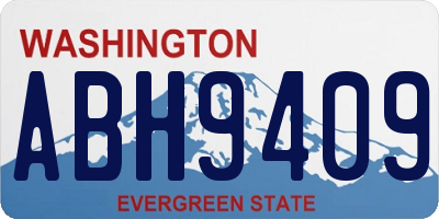 WA license plate ABH9409