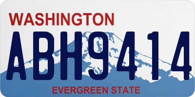 WA license plate ABH9414