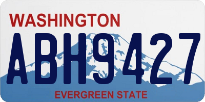 WA license plate ABH9427
