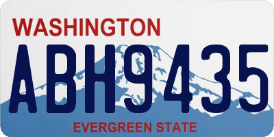 WA license plate ABH9435