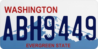 WA license plate ABH9449