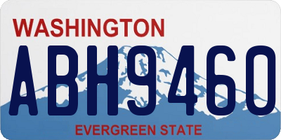 WA license plate ABH9460
