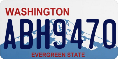 WA license plate ABH9470