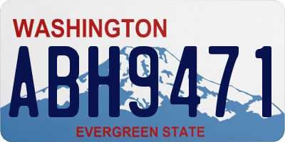 WA license plate ABH9471
