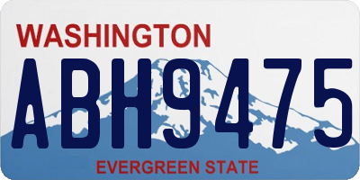 WA license plate ABH9475