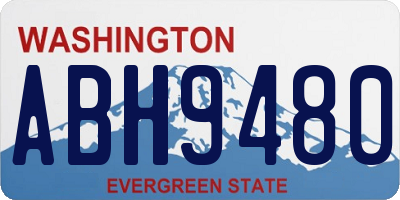 WA license plate ABH9480