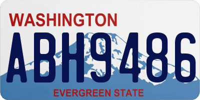 WA license plate ABH9486