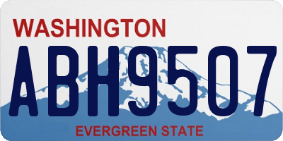 WA license plate ABH9507