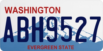 WA license plate ABH9527