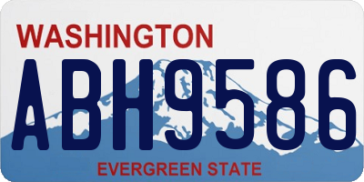 WA license plate ABH9586