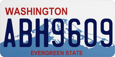 WA license plate ABH9609