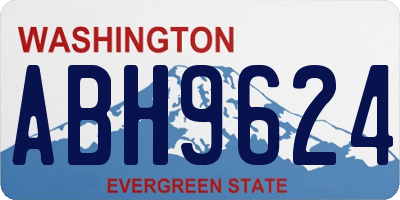 WA license plate ABH9624