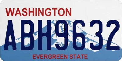 WA license plate ABH9632