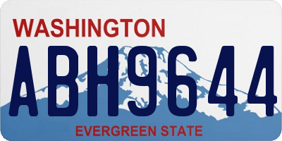 WA license plate ABH9644