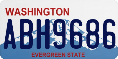 WA license plate ABH9686