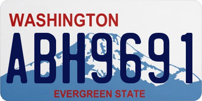 WA license plate ABH9691