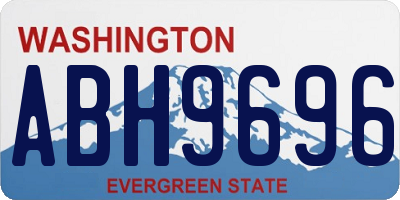 WA license plate ABH9696