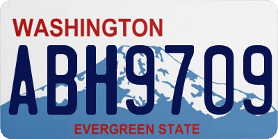WA license plate ABH9709