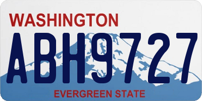 WA license plate ABH9727