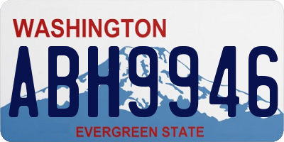 WA license plate ABH9946