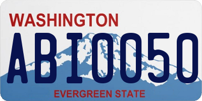 WA license plate ABI0050