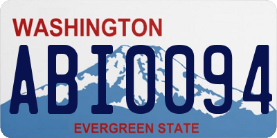 WA license plate ABI0094