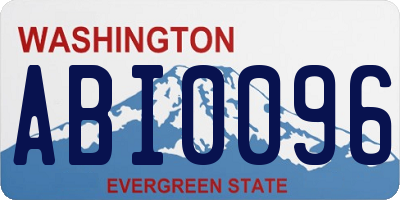 WA license plate ABI0096