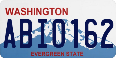 WA license plate ABI0162