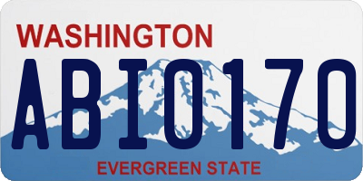 WA license plate ABI0170