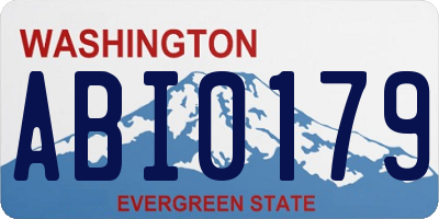 WA license plate ABI0179