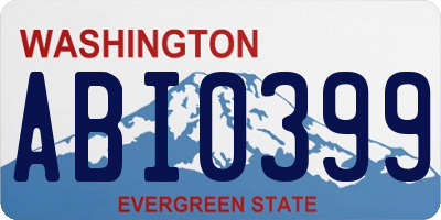 WA license plate ABI0399