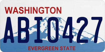 WA license plate ABI0427
