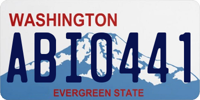WA license plate ABI0441