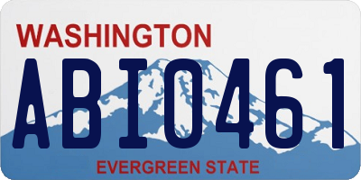 WA license plate ABI0461