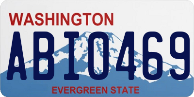WA license plate ABI0469