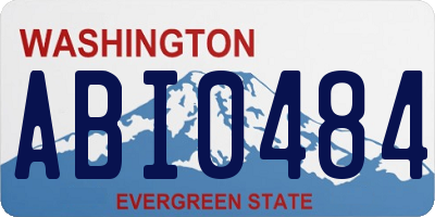 WA license plate ABI0484