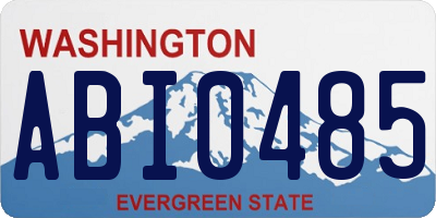 WA license plate ABI0485