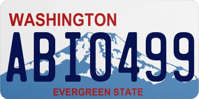 WA license plate ABI0499