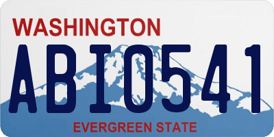 WA license plate ABI0541