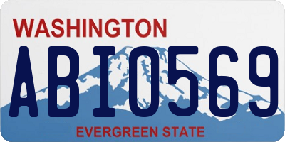 WA license plate ABI0569