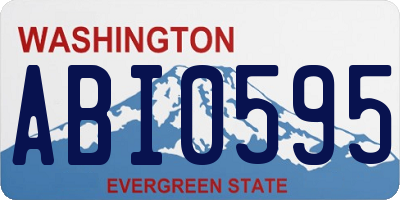 WA license plate ABI0595