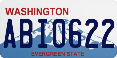 WA license plate ABI0622