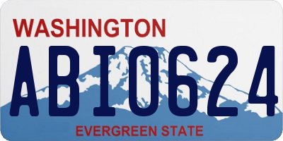 WA license plate ABI0624