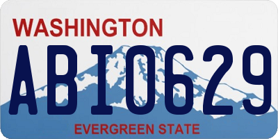 WA license plate ABI0629