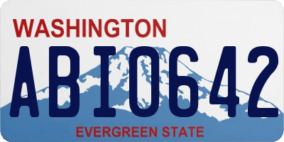 WA license plate ABI0642