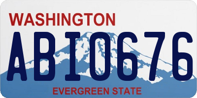 WA license plate ABI0676