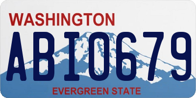 WA license plate ABI0679
