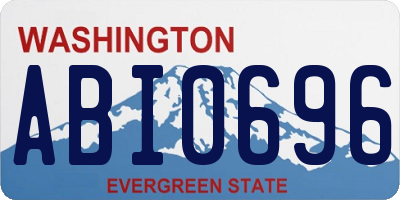 WA license plate ABI0696